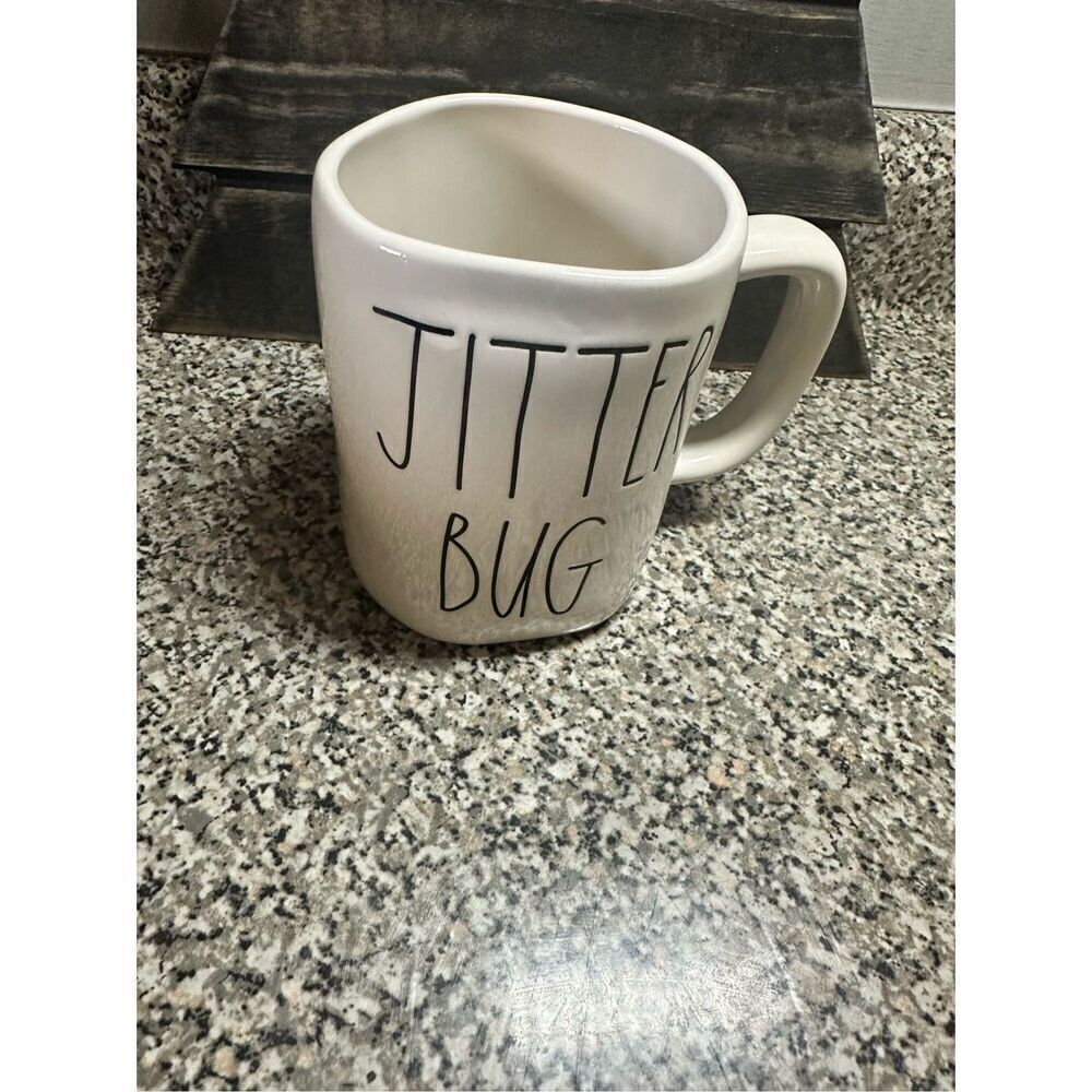 Rae Dunn Jitterbug Ceramic Coffee Tea Mug